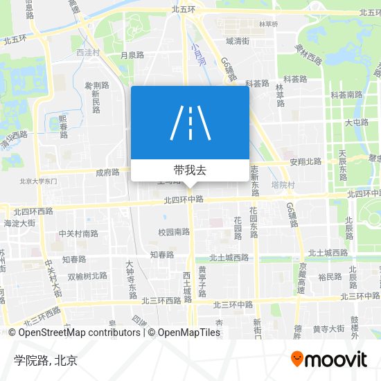 学院路地图