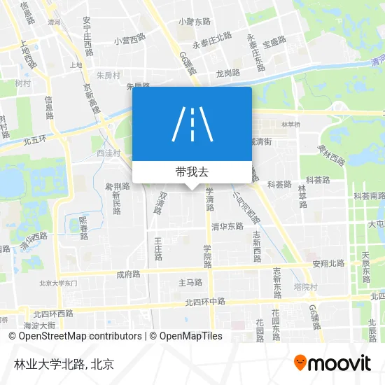 林业大学北路地图