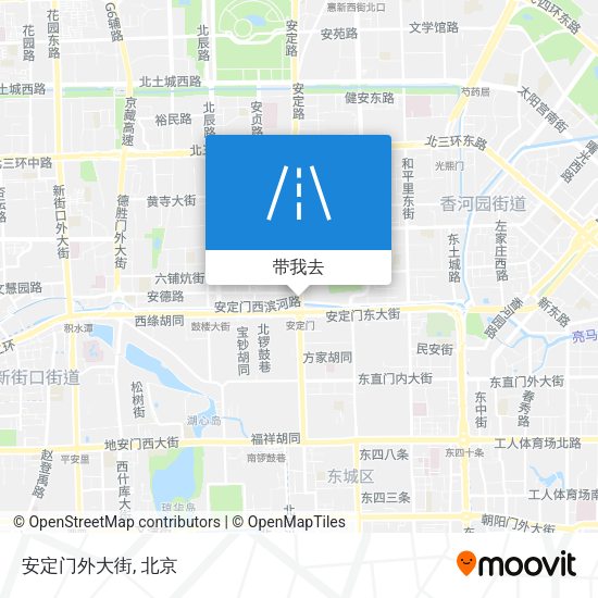 安定门外大街地图