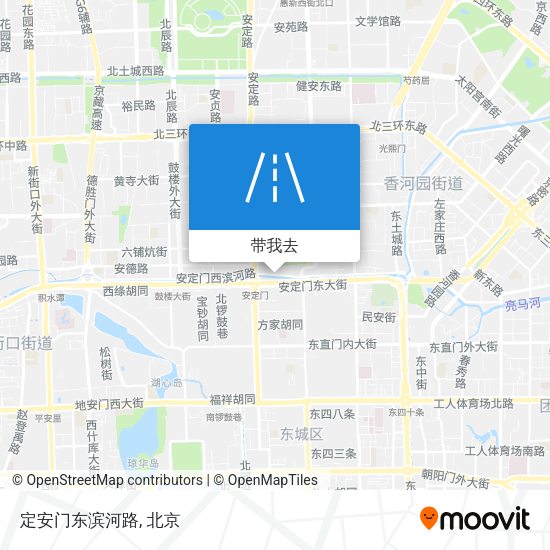 定安门东滨河路地图