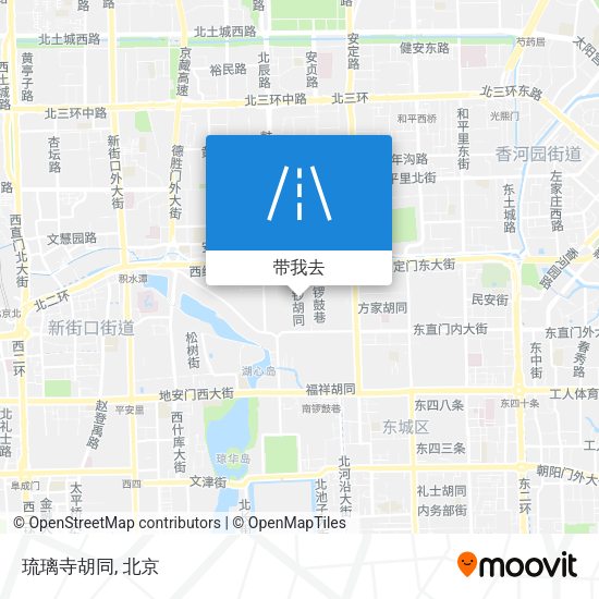 琉璃寺胡同地图