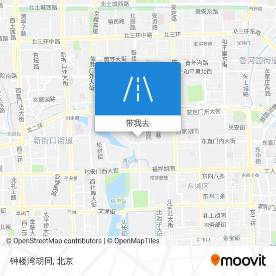 钟楼湾胡同地图