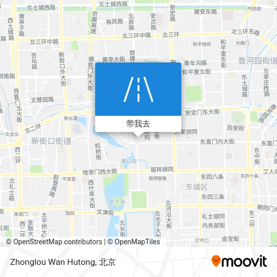 Zhonglou Wan Hutong地图