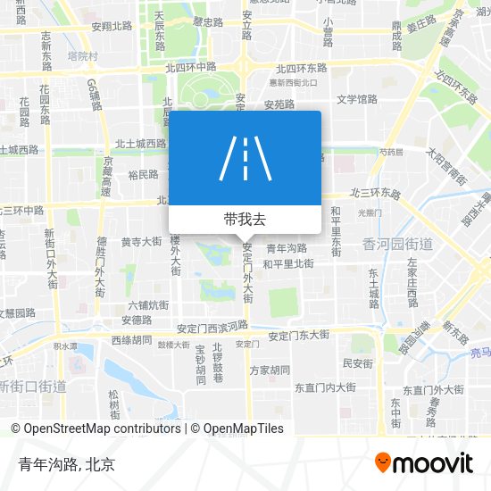 青年沟路地图