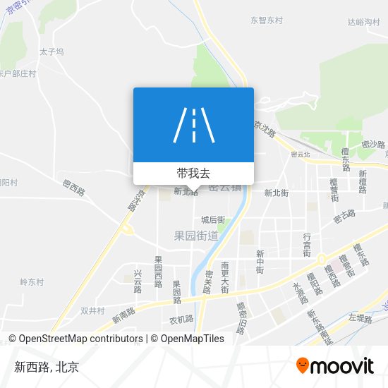 新西路地图