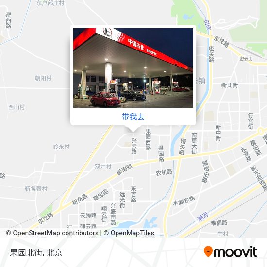 果园北街地图