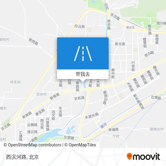 西滨河路地图