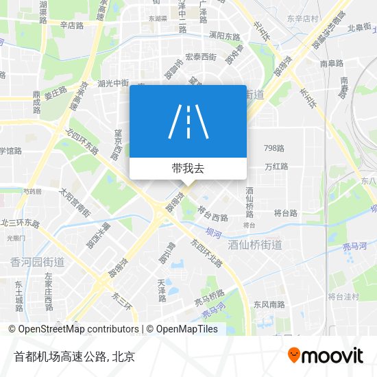 首都机场高速公路地图