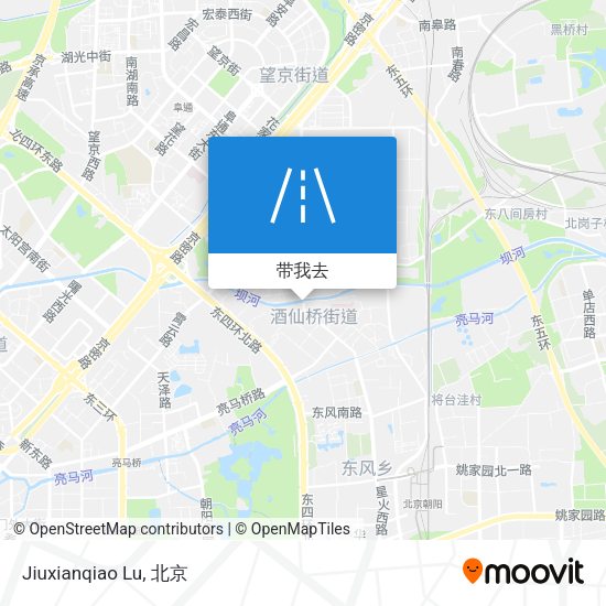Jiuxianqiao Lu地图