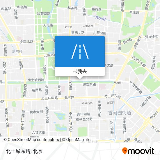 北土城东路地图