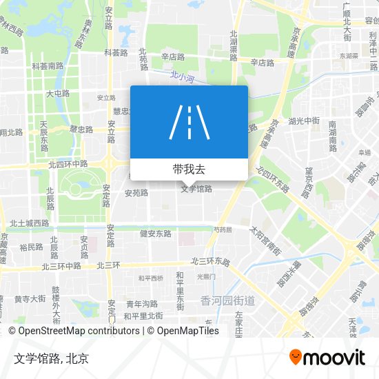文学馆路地图