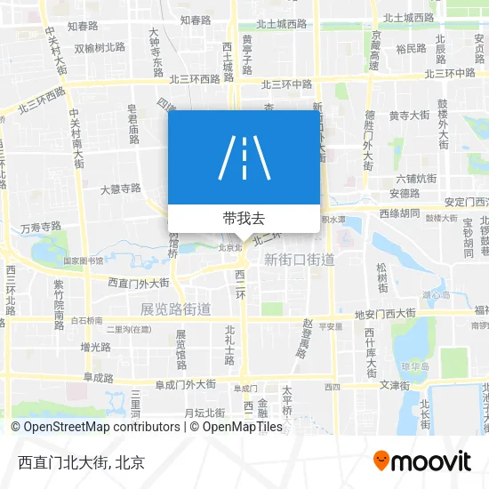 西直门北大街地图