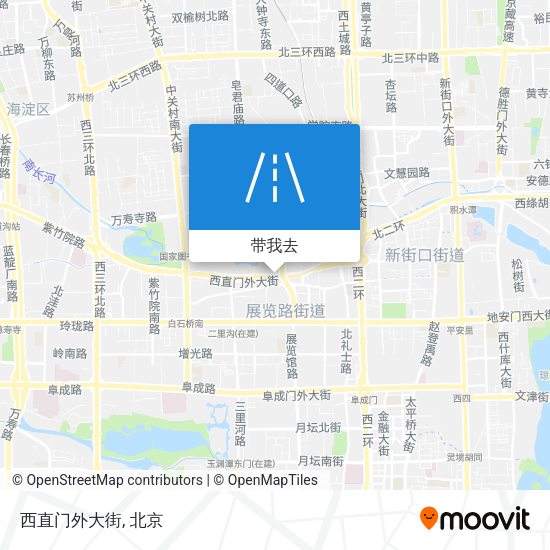 西直门外大街地图