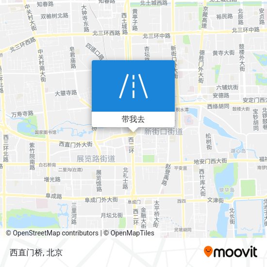 西直门桥地图