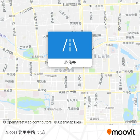 车公庄北里中路地图