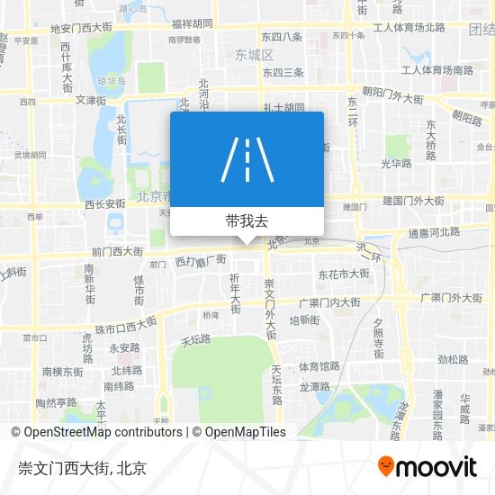 崇文门西大街地图
