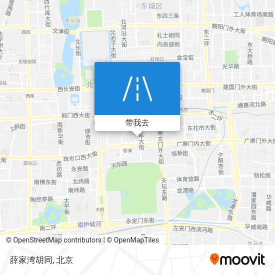 薛家湾胡同地图