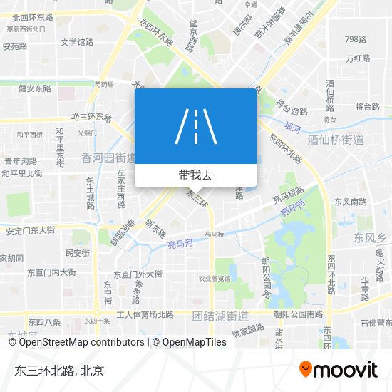 东三环北路地图