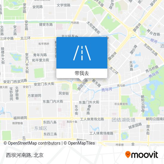 西坝河南路地图