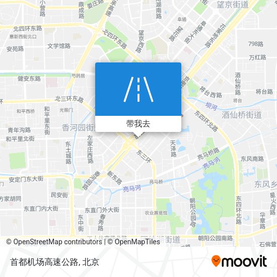 首都机场高速公路地图
