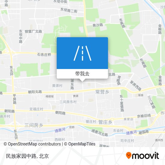 民族家园中路地图