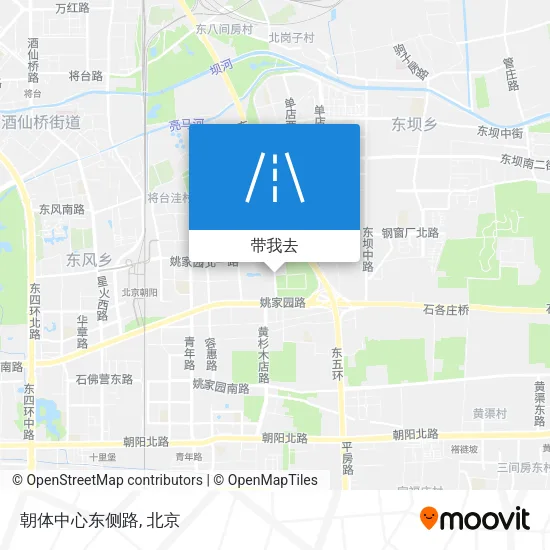朝体中心东侧路地图