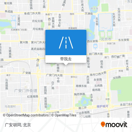 广安胡同地图