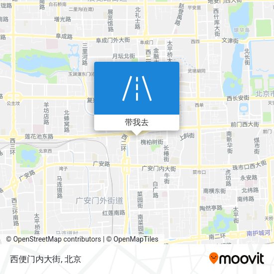 西便门内大街地图