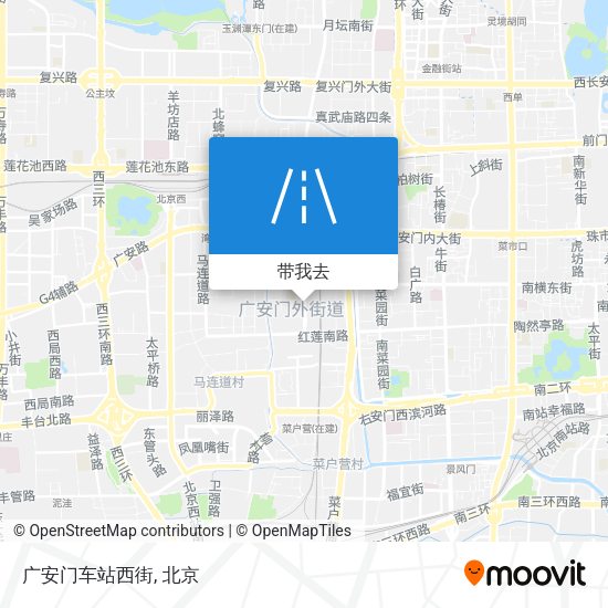 广安门车站西街地图
