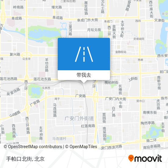 手帕口北街地图