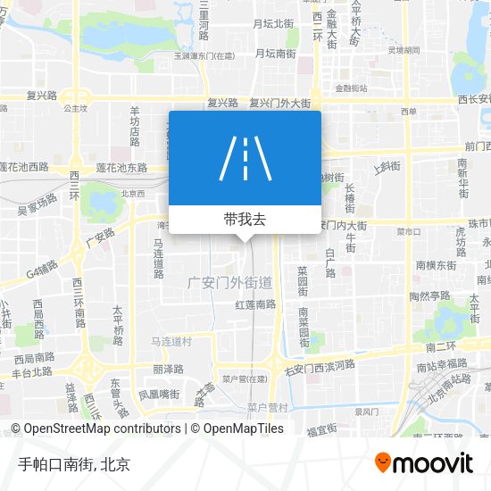 手帕口南街地图