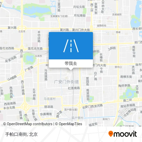 手帕口南街地图