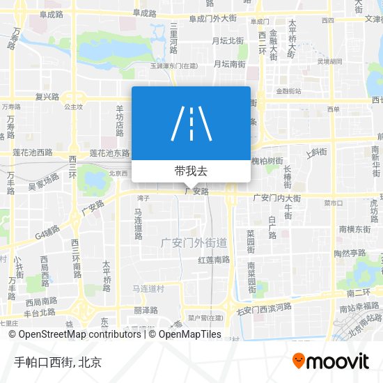 手帕口西街地图