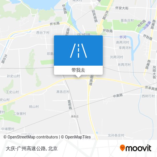 大庆-广州高速公路地图