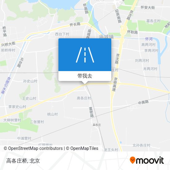 高各庄桥地图