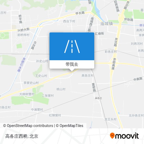 高各庄西桥地图