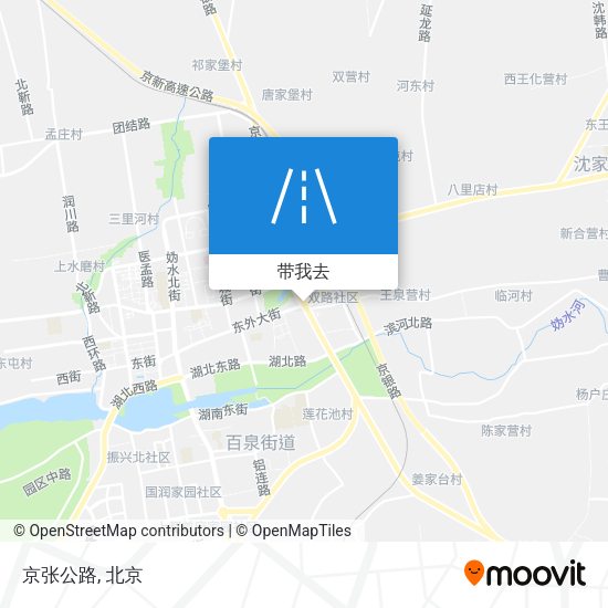 京张公路地图