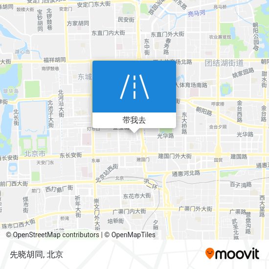 先晓胡同地图
