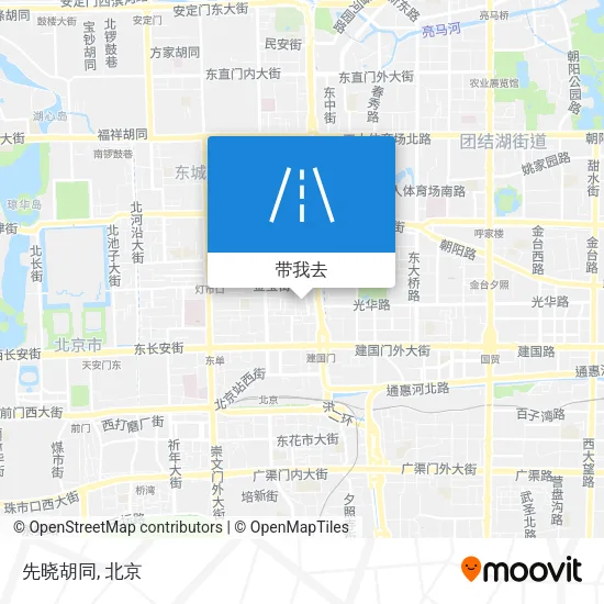 先晓胡同地图