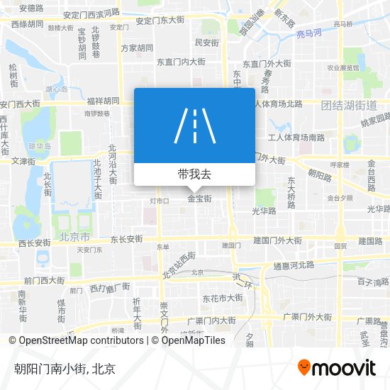 朝阳门南小街地图
