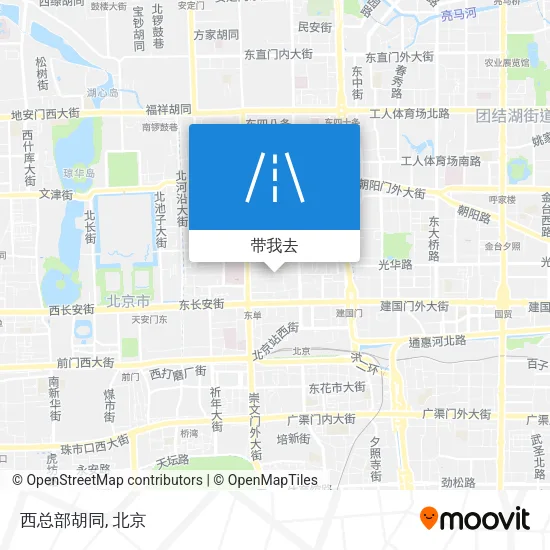 西总部胡同地图