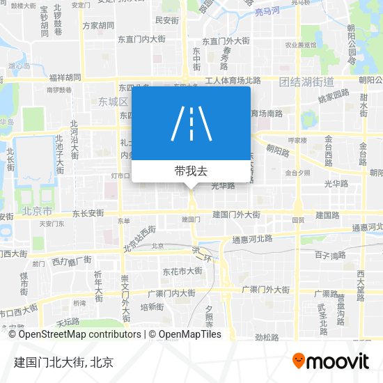 建国门北大街地图