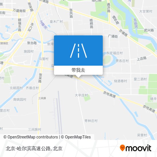 北京-哈尔滨高速公路地图