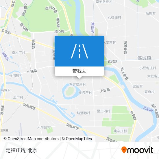 定福庄路地图