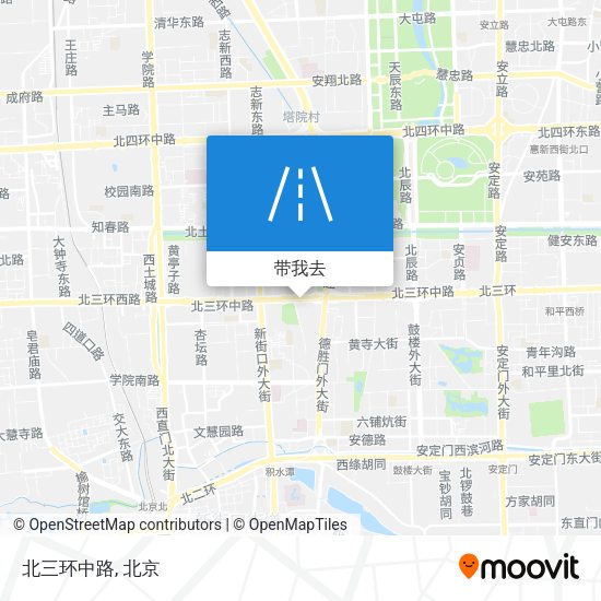 北三环中路地图