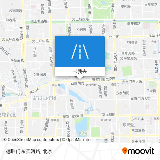 德胜门东滨河路地图