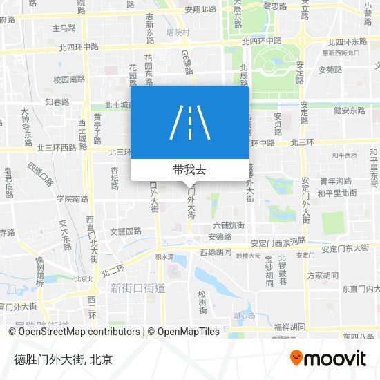 德胜门外大街地图