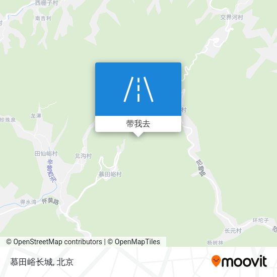 慕田峪长城地图