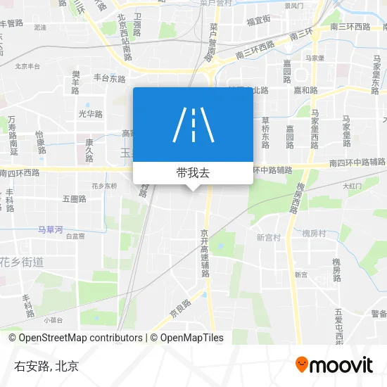 右安路地图