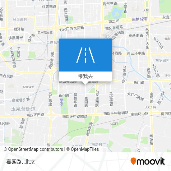 嘉园路地图